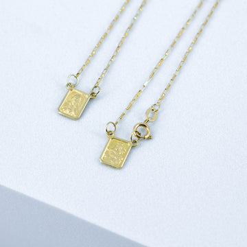 Escapulário com fecho ouro 18k